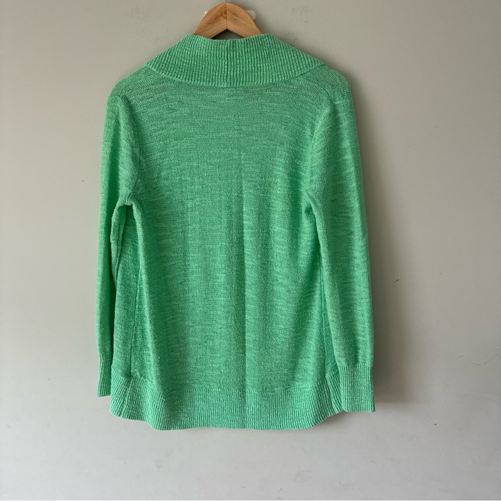 Lilly Pulitzer Seafoam Green Open-Front Cardigan - Picture 8 of 9